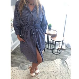 Seersucker Smock Dress